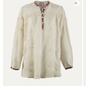 Johnny Was Santa Fe Leta Women’s Tunic Blouse size Small Western Top